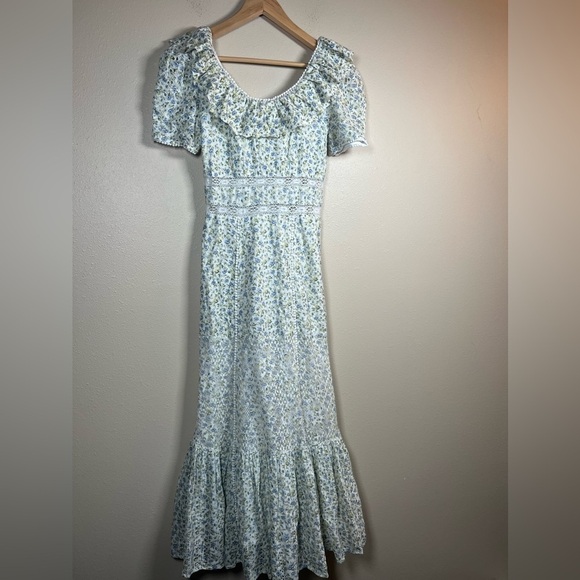 Loveshackfancy Stassie Dress White Garden Stream Size 2 - Picture 2 of 11